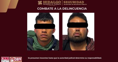 Asegura SSPH a generadores de violencia en Zempoala Asegura SSPH a generadores de violencia en Zempoala
