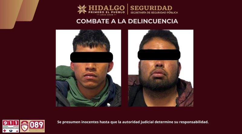 Asegura SSPH a generadores de violencia en Zempoala Asegura SSPH a generadores de violencia en Zempoala